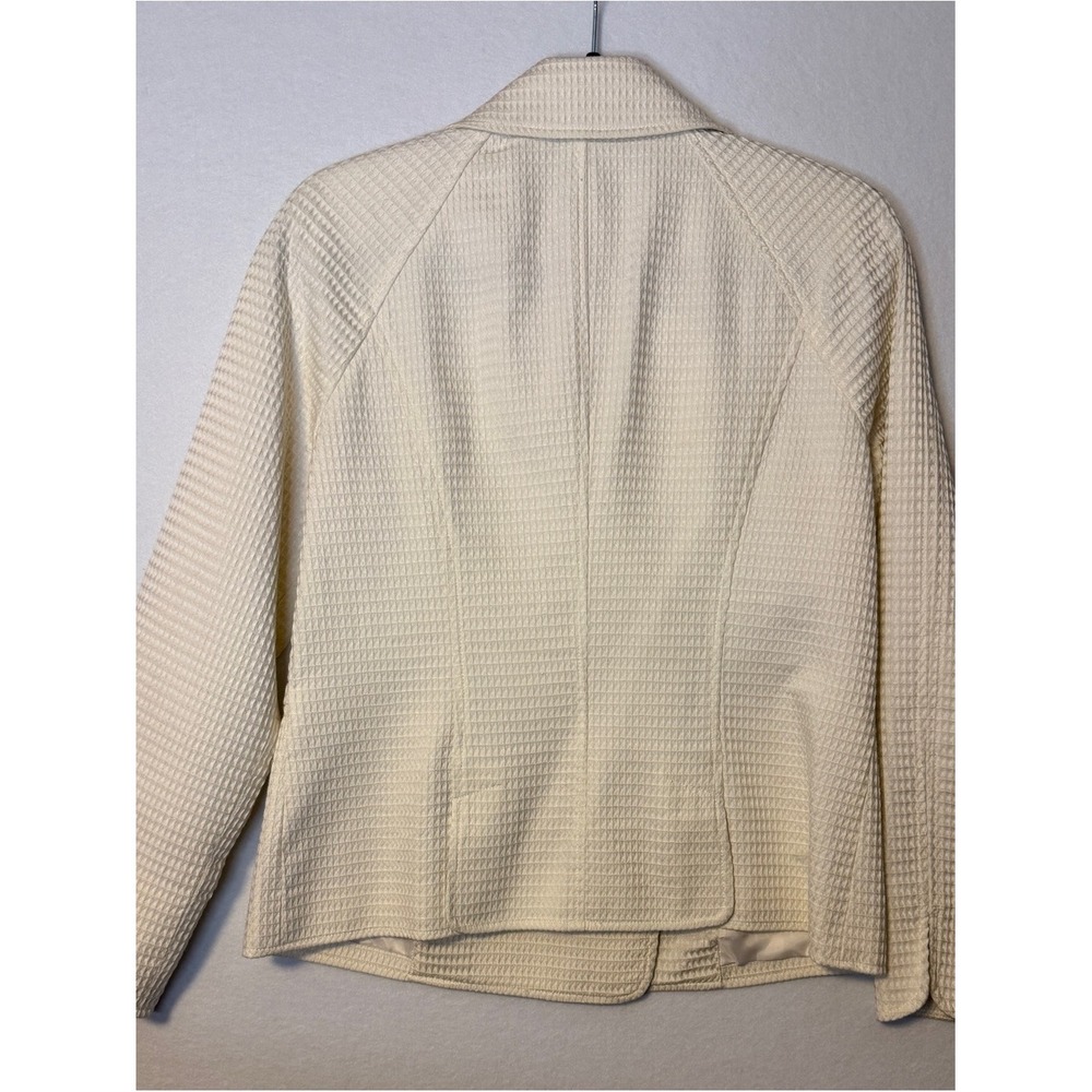 Talbots Ivory Textured‎ Double-Breasted Jacket – Size 8 - Picture 3 of 11